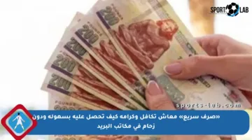 «صرف سريع» معاش تكافل وكرامة كيف تحصل عليه بسهولة ودون زحام في مكاتب البريد